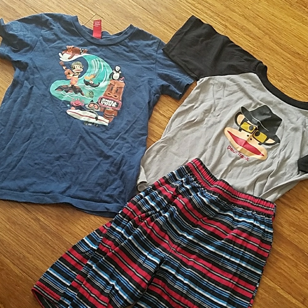 Paul Frank boys pjs tiki t-shirt lot 6 M